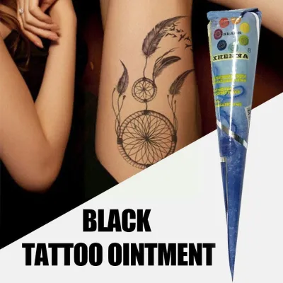 Henna Cones Indian Henna Tattoo Paste Black Henna Cones For Temporary Tattoo Body Art Sticker Mehndi Body Paint Art Cream U3J9