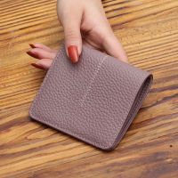 100 Real Leather Short Wallets For Women Calfskin Coin Purses Soft High Quality Female Wallet Billfold Thread Hasp Card Holders