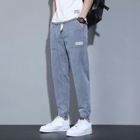 Summer Thin Mens Trousers Elastic Waist Jeans Loose leggings Pants Casual pants Y2k Streetwear Denim Pants Jeans for Men