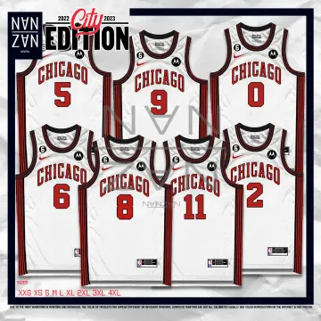High Quality】2022-23 Men's New Original NBA Chicago Bulls #11 DeMar DeRozan  City Edition White Jersey Swingman Heat-pressed