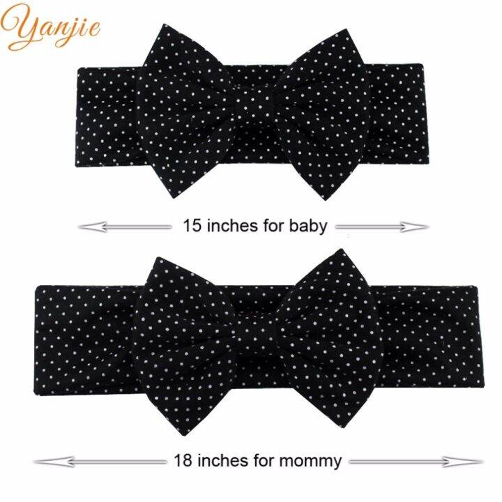 cw-1set-european-mom-and-baby-5-quot-dot-elastic-headband-2022-hot-sale-hair-accessories-kids-headwrap-bandeau