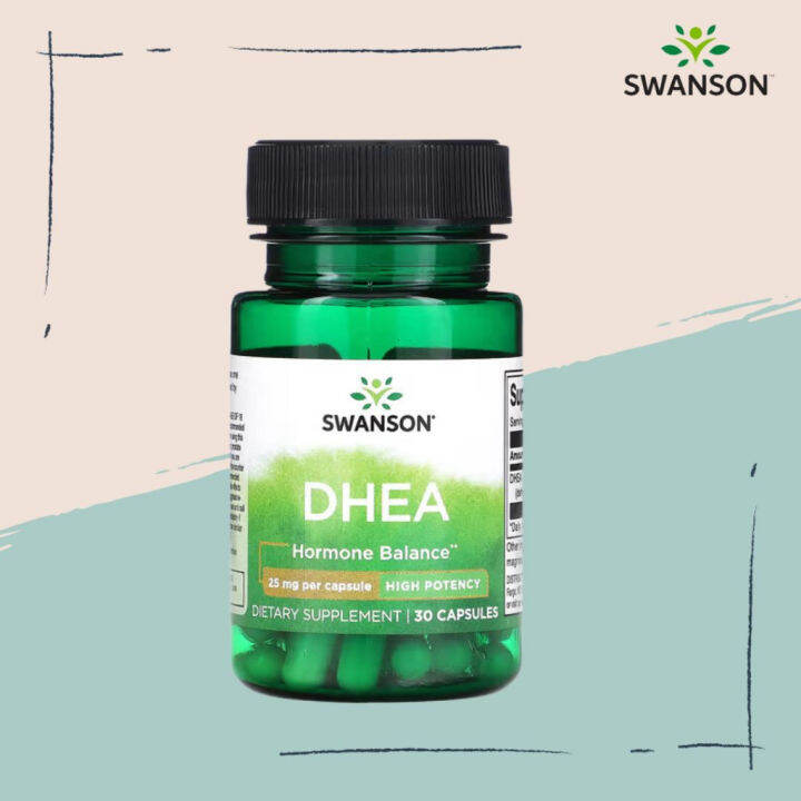 Swanson Ph Swanson, DHEA, High Potency, 25 mg , 30 Capsules. Lazada PH