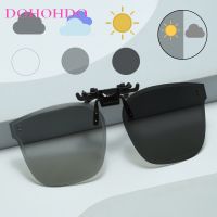 【hot】 Mirror Photochromic Polarized Flip Up Clip Sunglasses Driving Ladies Fishing Glasses 2023 De Sol