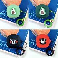 ♚ Cartoon Avocado bear Case For Samsung Galaxy Buds Live Anti-shock Flexible Silicone Case Protective Headphone Cove Shell