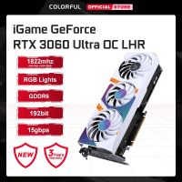 การ์ดเล่นเกมการ์ดจอมีสีสัน Igame Geforce RTX 3060อัลตร้า12/8G LHR การ์ดจอ NVIDIA GPU GDDR6การ์ดจอ192Bit PCI Express