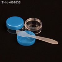 ◘ﺴ  10g 2pcs Bottles 1pc Mask Stick Cosmetic Sub Travel Plastic Refillable Bottles Round Empty Makeup Cream Container Color Random