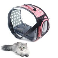 ✱﹉ Cat Dog Carrier Bag Transportation Travel Breathable Pet Handbag Portable Shoulder Basket Backpack Rabbit Tote Transparent Cage