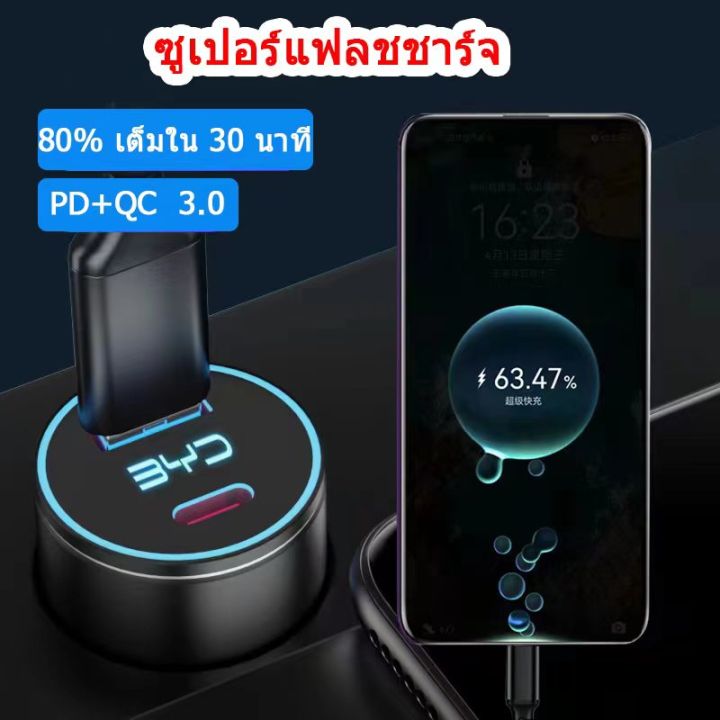 zlwr-byd-atto-3-car-charger-3-1a-car-charger-super-fast-charging-with-2-ports-lcd-display-byd-dedicated-66w-หัวชาร์จแบบพกพา-ชาร์จเต็ม-1-ชั่วโมง