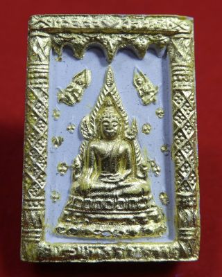 พระพุทธชินราชเนื้อผงปิดทอง รุ่นเสาร์ 5 พิมพ์ใหญ่สร้างปี 2536กล่องเดิม.