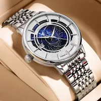 ---Fashion mens watch238814○✁℡ Swiss new steel with all over the sky star watches automatic mechanical watch luminous waterproof watch high-grade