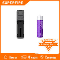 SUPERFIRE AB2เครื่องชาร์จ USB 18650แบตเตอรี่26650แบตเตอรี่21700