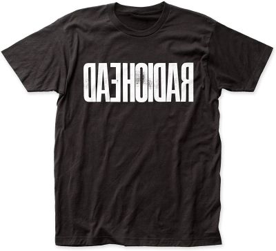 Mens Tshirt Radiohead Backwards Soft 100 Cotton T-Shirt Custom Mens Styles And Tees 100% Cotton Gildan