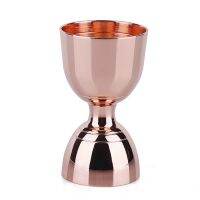 Premium Double End Cocktail Jigger 1/2 Oz 25/50Ml In Mirror Copper Golden Black Finish Barware/bar Tools