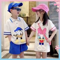 Childrens T-shirt boys short-sleeved POLO shirt Korean style womens POLO skirt boys short-sleeved girls skirt summer New