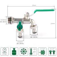 ถัง Bibcock Ibc Ton 1ชิ้นข้อต่อวาล์วทองเหลืองชุบนิกเกิลก๊อกน้ำจุกนมปลอมวาล์วก็อกน้ำรดน้ำในสวน