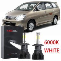 ชุดหลอดไฟหน้าฮาโลเจน LED 6000K 2013 2015 แบบเปลี่ยน สําหรับ Toyota Innova AN40 2006-2016 รับประกัน 12 เดือน