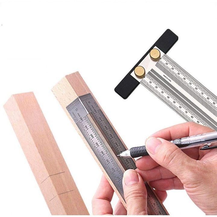 marking-t-ruler-woodworking-scriber-rule-gauge-ruler-pro-precision-bend-ruler-tiny-t-square