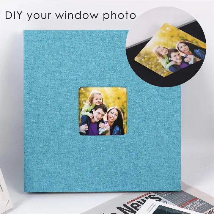 photo-album-self-adhesive-scrapbook-for-wedding-family-lovers-linen-cover-diy-gift-for-valentines-day-mothers