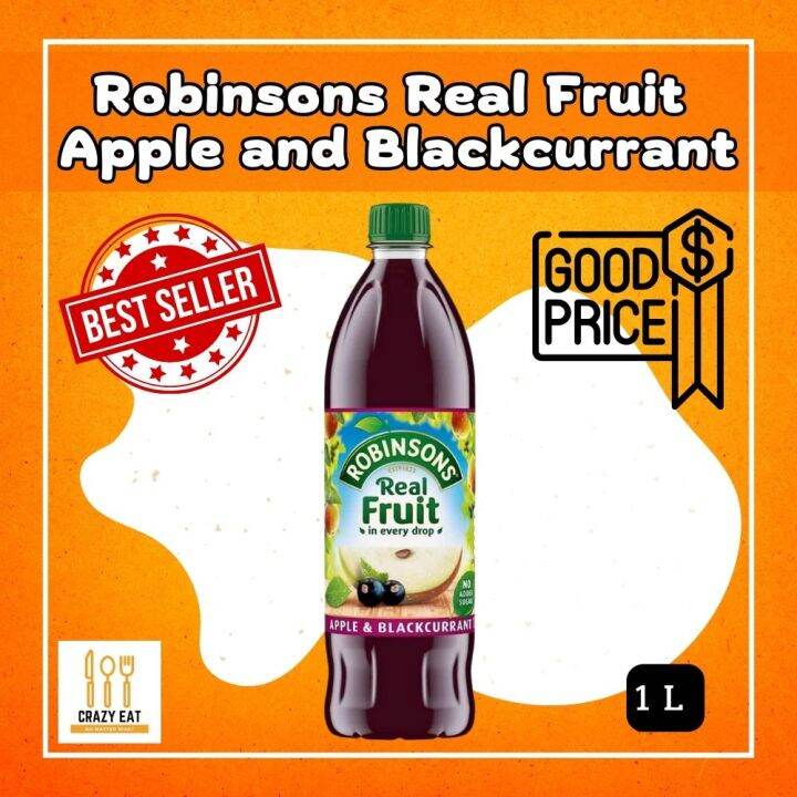 Best Seller Robinsons Real Fruit - Apple and Blackcurrant 1L โรบินสันส์ ...