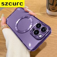 【CW】 iPhone 14 case New magsafe High-end luxury 13 12 Magnetic suction ultra-thin protective
