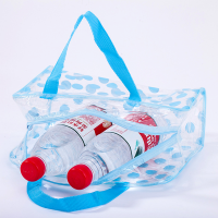Hot Dot พิมพ์โปร่งใส PVC Bath กระเป๋าเครื่องสำอาง Girl Make Up Case Travel Zipper แต่งหน้า Beauty Wash Organizer Toiletry Storage Kit