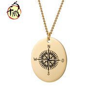 [COD] European and nautical compass pendant gute reise voyage blessing gift trinkets