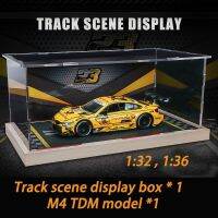 โมเดลรถยนต์โรงรถ1 32 1 36รถ Diecast M4ออกแบบมาสำหรับผู้ที่ชื่นชอบโมเดลรถยนต์กล่องแสดงผล