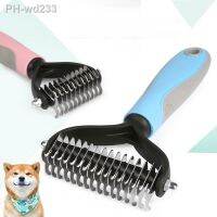 Pet Dog Comb Hair Remover Cat Comb For Long Hair Curly Dogs Cats Removal Undercoat Pet Brush Rake Dematting Brush Dog Supplies