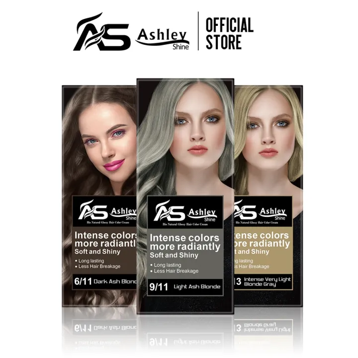 Ashley Shine Bio Natural Hair Color Set Hair Color Cream And Oxidizing  Cream AS-R803 60ml*2 | Lazada PH