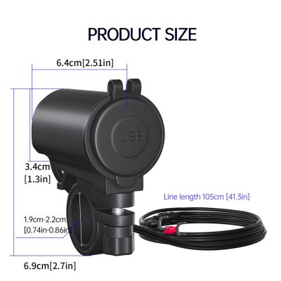 ซ็อกเก็ตที่ชาร์จในรถยนต์ QC 3.0 + พอร์ต USB สวิตช์สัมผัสโทรศัพท์ ชาร์จเร็วTH