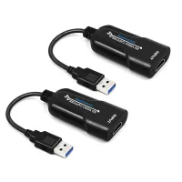 2Pcs Capture Card USB 2.0, Video Capture Card USB to -Compatible, 1080P Video Recorder for Definition Acquisition