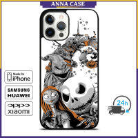 Nightmare Before Christmas Art Phone Case for iPhone 14 Pro Max / iPhone 13 Pro Max / iPhone 12 Pro Max / XS Max / Samsung Galaxy Note 10 Plus / S22 Ultra / S21 Plus Anti-fall Protective Case Cover