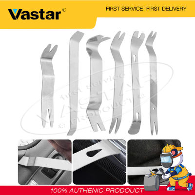 Vastar เครื่องมือถอดชิ้นส่วนภายในรถยนต์,ชุดคิต6ชิ้นคลิปหนีบประตูวิทยุรถยนต์แผงหน้าปัดรถยนต์อุปกรณ์ติดตั้งถอดเสียงเครื่องมืองัด