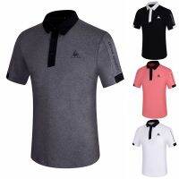 PearlyGates♙◘✸ Le Coq Golf clothing GOLF outdoor quick-drying moisture-wicking mens short-sleeved T-shirt elastic slim top