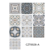 30PCS Mandala Tile Wall Stickers Waterproof Kitchen Bathroom Floor Furniture Decoration Mural Self-Adhesive PVC Wallpaper