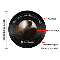 วินเทจที่กำหนดเองไวนิลบันทึกจำลองเดิมแผ่นตกแต่งผนังส่วนบุคคลภาพข้อความและสแกน Spotify เพลงรหัสของขวัญเครื่องประดับ