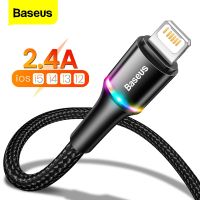 【Super Like】 Baseus แสงสาย USB สำหรับ iPhone 12 11 Pro Max X XR XS สายชาร์จอย่างรวดเร็วสำหรับ iPhone 8 7 6 6วินาที iPad สายข้อมูลลวด