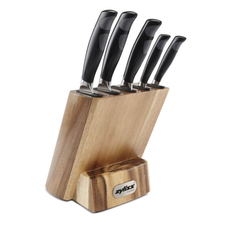 Zyliss Control 6 Piece Knife Block Set w/ Removable Antibacterial