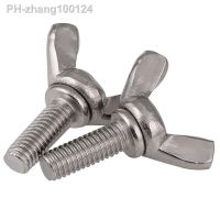 Thumb Wing Screw A2 Stainless Butterfly Bolts M3 M4 M5 M6 M8 M10 Hand Twist Bolt