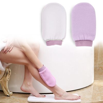 【cw】 Shower Spa Exfoliator Two-sided Cleaning Mitt Rub Dead Removal Products ！