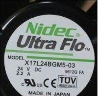 2023 X17L24BGM5-03 24V 2.2A NIDEC 550 ACS510 17251 75KW พัดลมอินเวอร์เตอร์