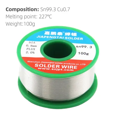 Sn/Cu (99.3%/0.7%) Flux 2.2% Lead-free Solder Wire 0.8-1.0mm Lead-free Lead-free Rosin Core for Electrical RoHs