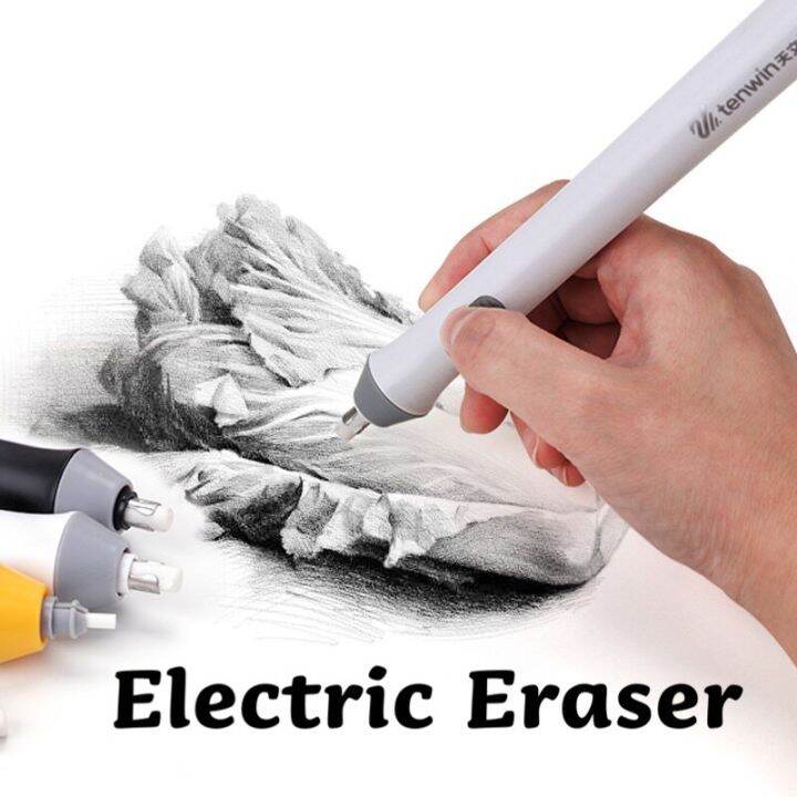 Highlight Electric Eraser Set Drawing Pencil Eraser Graphite Pencil ...