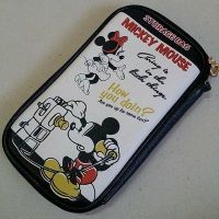 กระเป๋า ซองซิป อเนกประสงค์ หนัง PU ใส่ พาสปอร์ต ใส่บัตร ใส่แบงค์ ลาย Mickey mouse มิกกี้เม้าส์ ขนาด