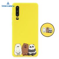 สำหรับ HUAWEI P30 การ์ตูนเคสโทรศัพท์เต็มรูปแบบฟิล์มกันรอยป้องกัน TPU คลุมทั้งหมดโทรศัพท์มือถือกรณีขายึดปรับได้