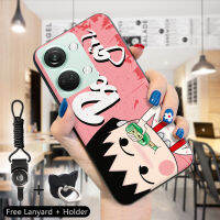 เคส PMP สำหรับ OnePlus Nord 3 5G (แหวนใส่นิ้ว + เชือกเส้นเล็ก) เคสทีพียูนุ่มเบียร์ Bad Chi-Bi Maruko โคลนสีเทียน Shindoraemn เคสซิลิโคนยางกันกระแทกเคสโทรศัพท์กันกระแทก