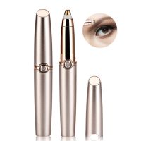 ZZOOI Electric Trimmer for Women Painless 360° All Round Eyebrow Trimmer Epilator Mini Razor Lady Eyebrow Hair Trimmer Rechargeable