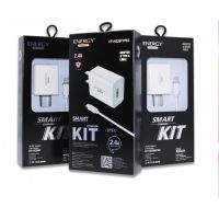 อแดปเตอร์+สายชาร์จ ENERGY USB 2.4A ชาร์จเร็ว สำหรับ Micro / iPhone / Type-C