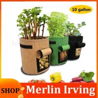 Merlin Irving Shop 10 Gallon Plant Grow Bags Home Garden Potato Pot Vegetable Growing Bags Moisturizing Jardin Vertical Garden Bag Tools