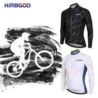 HIRBGOD Mens With Reflective Effect Cycling Jersey New Style Spring Long Sleeve Bicycle Clothing Maillot Ciclismo Sportwear